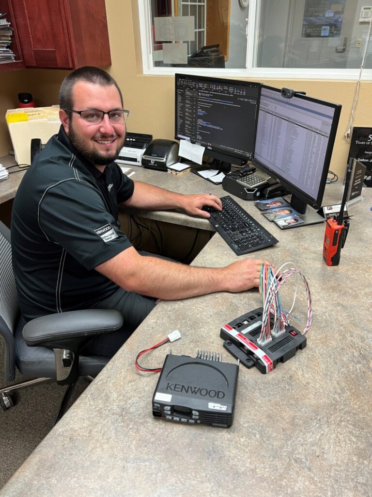 Dalton Johnson at his desk