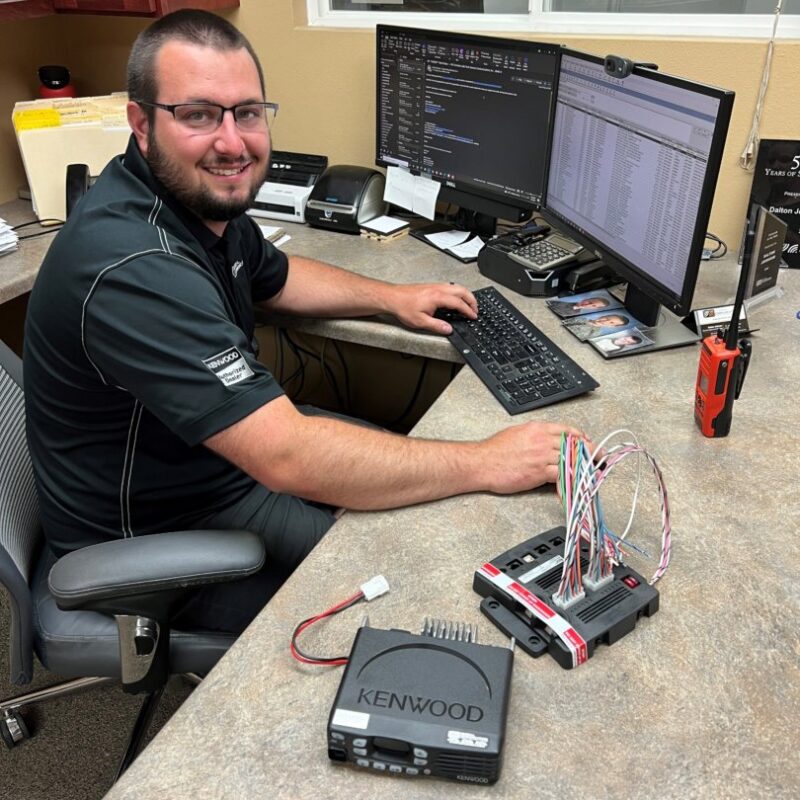 Dalton Johnson at his desk