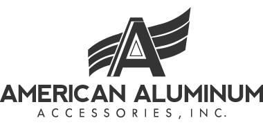 Dark gray American Aluminum logo