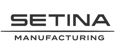 Dark gray Setina Manufacturing logo