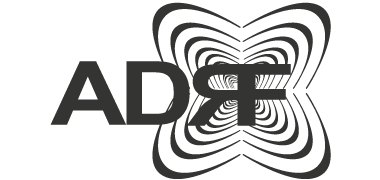 Dark gray ADRF logo