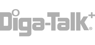 Light gray Diga-Talk logo