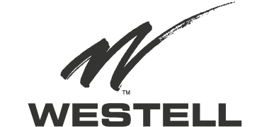 Dark gray Westell logo